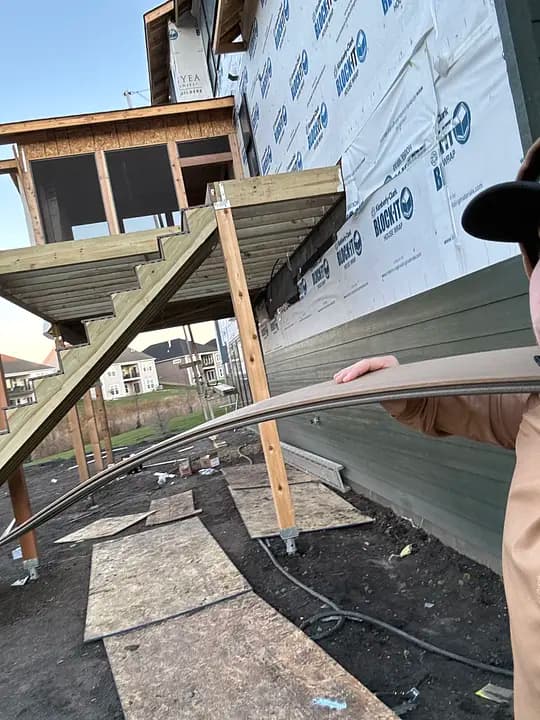 Composite deck board installation